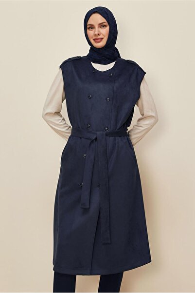 Alvina Belted Suede Vest 46085