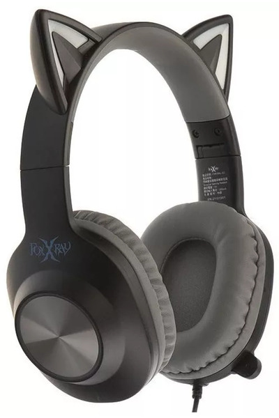FoxXray Casti Gaming BAL-62 ShinyCat Negru