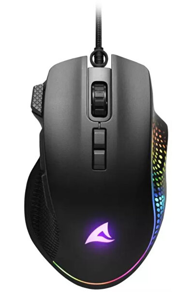 SHARKOON Mouse Gaming ergonomic Shark Force III Wired USB 12800 DPI RGB (Negru)