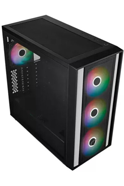 Cooler Master MasterBox MB600L ATX case, tempered glass, RGB, black, 464x212x455mm