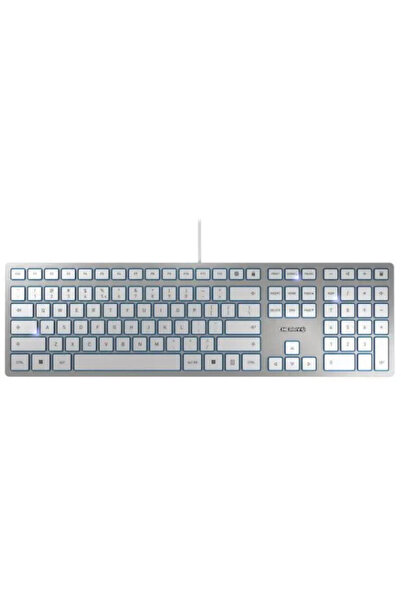 Cherry Tastatură USB argintie germană