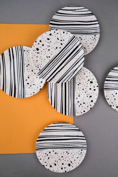 tabakevi Tabak Evi Porcelain Sidereal Cake Plate 19.50cm Sd3 6 Person 6 Pieces