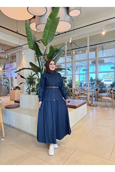 Quen Women's Skirted Denim Suit