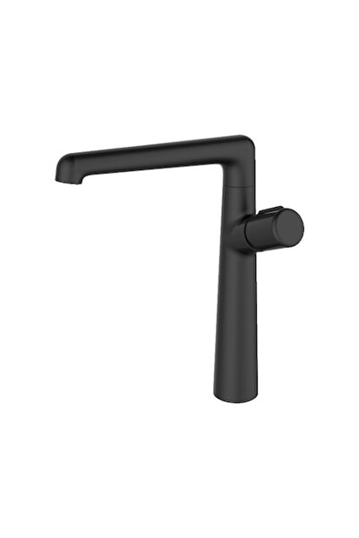 Laveo High rectangular spout faucet, matte black color BAO765D