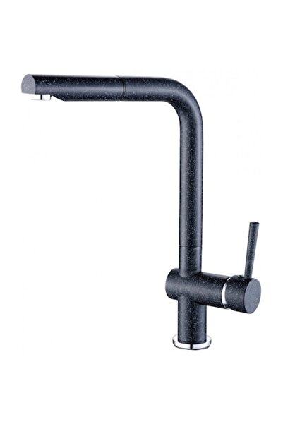 Laveo High Kitchen Faucet Granite Finish with Pull-Out Spray - Black Granite