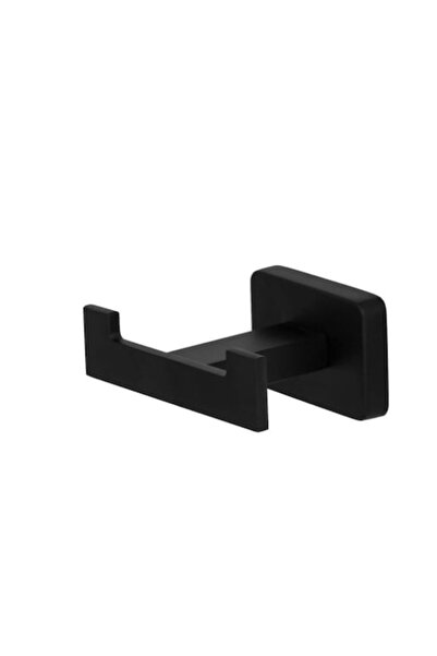 Spis Design Cuier pentru baie, dreptunghiular, negru mat