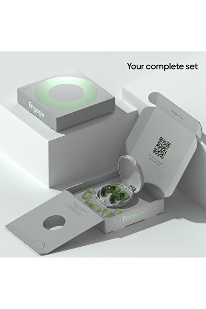 Loop Engage Earplugs for Conversation – Low-level Noise Reduction with Clear Speech – Social Gatherings, Noise Sensitivity & Parenting – 8 Ear Tips in XS/S/M/L - SNR 16 dB coverage - Green