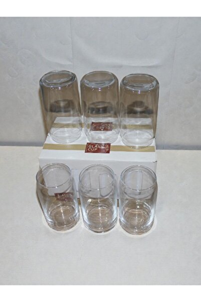 WDA Glass Cup Tumbler Set – Clear Drinking Glasses (Set of 6)