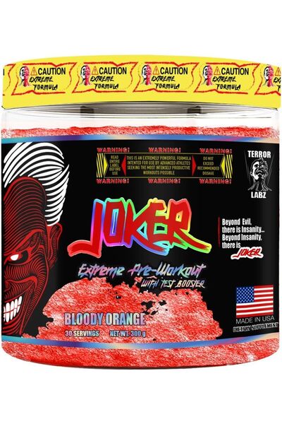Terror Labz مكمل غذائي قبل التمرين Joker Extreme (برتقال دموي)