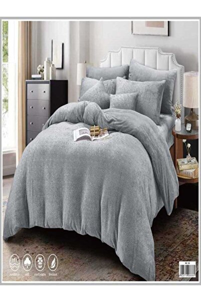 BEC29 طقم لحاف مخملي شتوي فاخر (مقاس 240x260 سم)