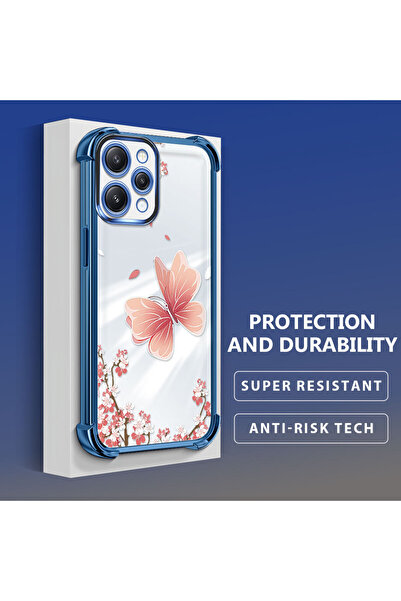 Hontinga حافظة هاتف شفافة من السيليكون الناعم متوافقة مع هاتف Xiaomi Redmi 12...