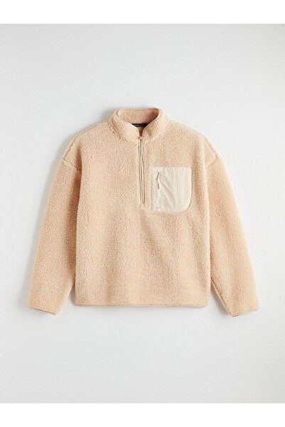 LC Waikiki Xside Active Mock Neck Plush Men's Sweatshirt