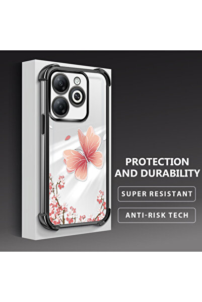 Hontinga حافظة هاتف شفافة من السيليكون الناعم متوافقة مع هاتف Tecno Spark Go ...