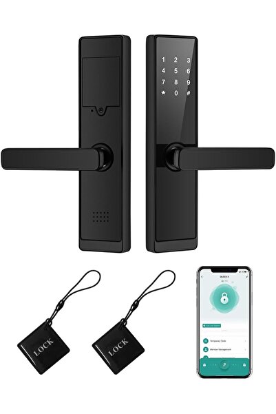 sharpdo Smart Door Lock — Fingerprint/Password/Swipe/Mechanical Key for Bedrooms & Indoor Offices