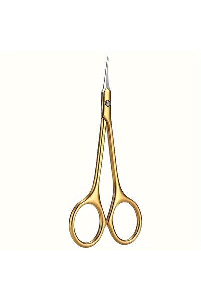 Choice4 Golden Stainless Steel Curved Tip Thin Blade Cuticle Scissors Nail Cl...