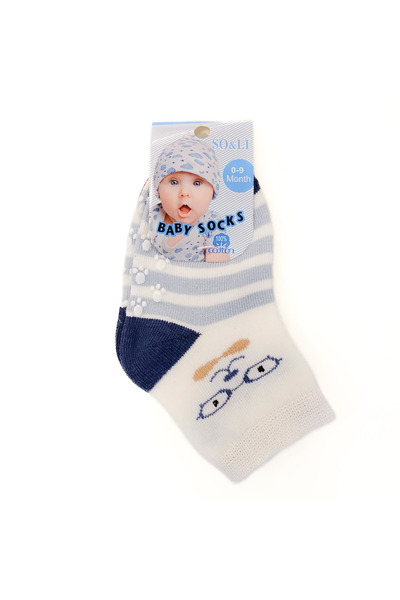 Baby So/Li Комплект от 2 чифта неплъзгащи се чорапи