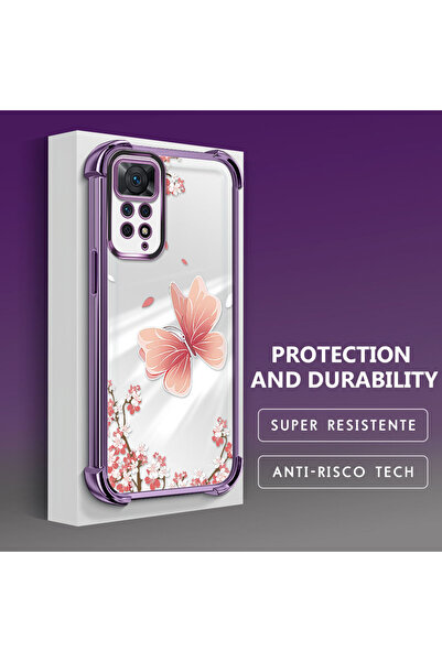 Hontinga حافظة هاتف شفافة من السيليكون الناعم متوافقة مع هاتف Xiaomi Redmi No...