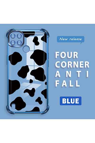 Hontinga حافظة متوافقة مع هاتف Realme C25Y/C21Y، حافظة هاتف من السيليكون الشف...