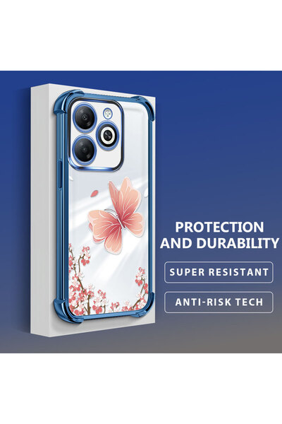 Hontinga حافظة هاتف شفافة من السيليكون الناعم متوافقة مع تكنو سبارك 20/20C بن...