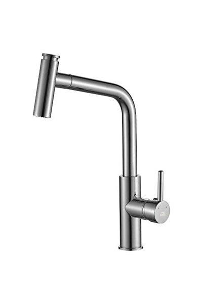 Laveo BAX 069D Robinet de bucătărie - Bec înalt cu pulverizator extensibil, c...