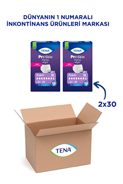 TENA pants night süper emici külot medium 2x30