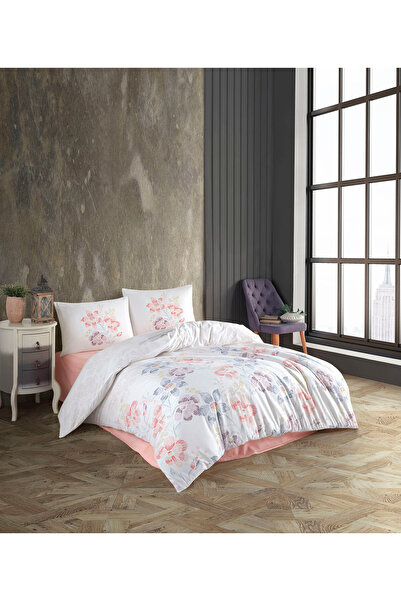 Bella Home طقم غطاء لحاف كريستال دبل رانفورس - 4 قطع - 100% قطن - صندوق فاخر ...