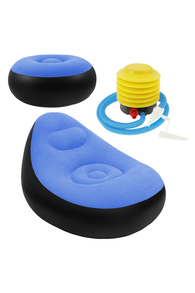 Sthxyfaith كراسي قابلة للنفخ على شكل كيس فول كراسي تخييم قابلة للنفخ مع مضخة هواء كهربائية محمولة