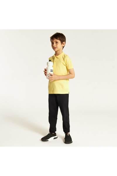 Juniors Solid Short Sleeves Polo T-shirt