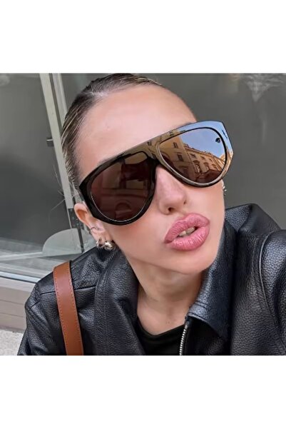 La Saade Iconic Dark Sunglasses – Oversized Black Large Frame Pinterest Sungl...