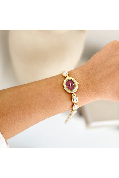 Boise Atelier Nara Gold-Red Watch | Saat