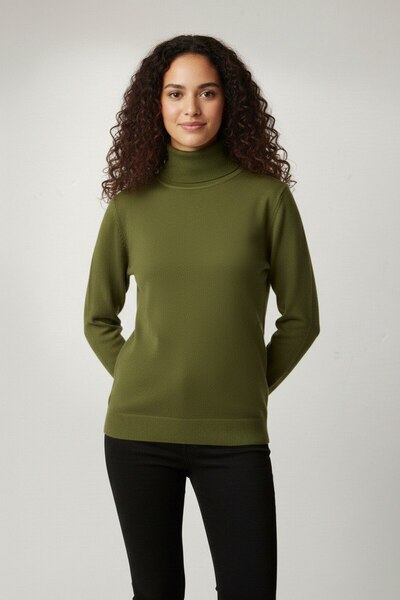 Wekame Women's Turtleneck Soft Knit Sweater