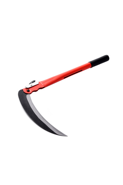 Lawazim منجل عشب قابل للطي 50 سم - قفل أمان شفرة حادة مقبض مانع للانزلاق