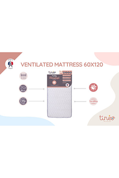 Tineo مرتبة موسمية ذات وجهين مع غطاء قابل للإزالة، مقاس 60 × 120 سم