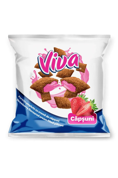 VİVA Strawberry Cream-Filled Biscuits 100g
