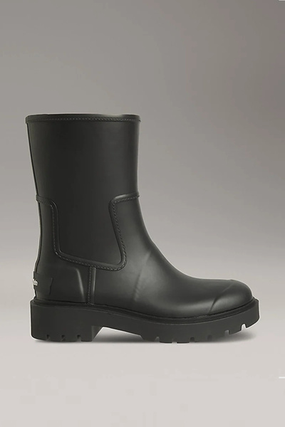 Calvin Klein Kadın Su Geçirmez Tırtıklı Tabanlı Yağmur Botu - Siyah