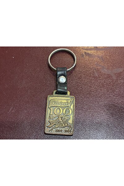 tayfuntufan antika koleksiyon سلسلة مفاتيح نحاسية محفورة عليها 'كوريرين 100' من 1890 إلى 1990