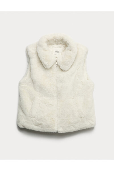Marks & Spencer Suni Kürk Yelek (6-16 Yaş)