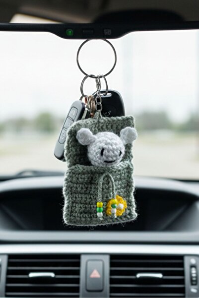 Uretti - Sibel 2453 Handmade Teddy Bear Knitted Mini Keychain