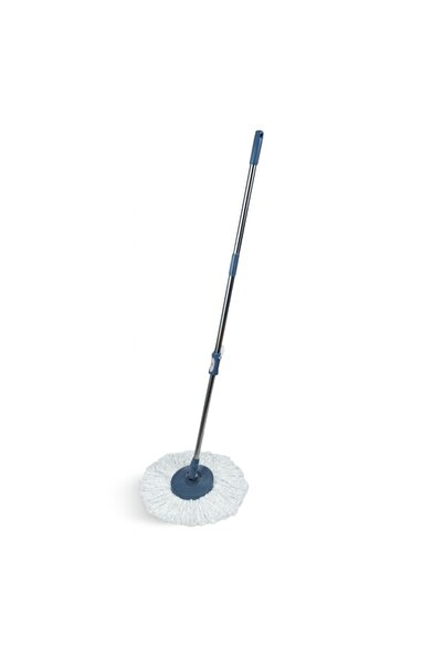 lisa Cap și mâner mop ZLN-4650, 117 cm, aluminiu, microfibră, rotativ, inox