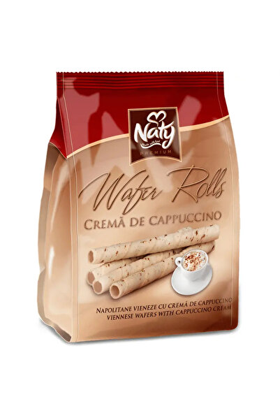 NATY Wafer Rolls – Viennese Wafers with Cappuccino Cream 200g