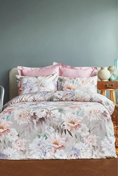 İssimo Home Poliere 210Tc Digital Printed Cotton Satin Double Bedding Set