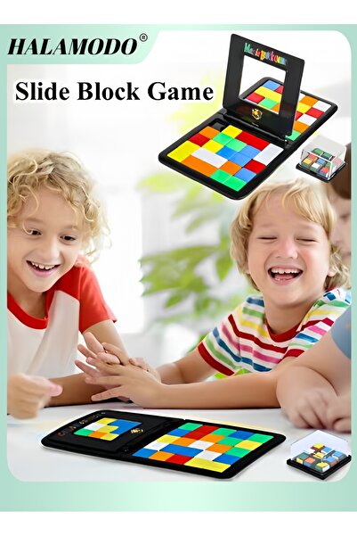 HALAMODO Shake & Slide Block Game Race Game Classic Fast-Paced Strategy Sequence Brain Teaser Travel Board Ga
