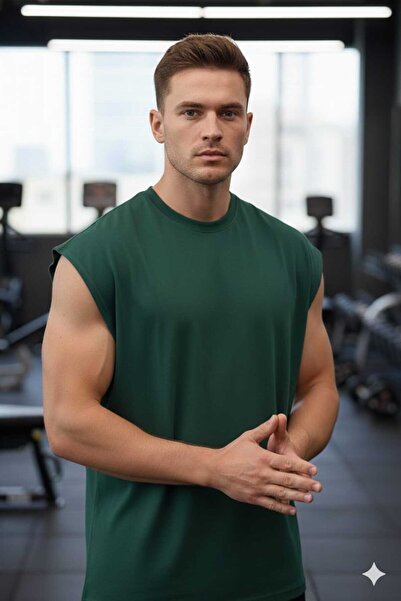 BW Bravely Wear Maiou sport fără mâneci, simplu, fără imprimeu, pentru bărbați
