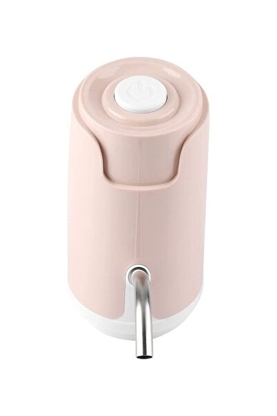 HALAMODO مضخة زجاجة مياه أوتوماتيكية باللون الوردي/الأبيض