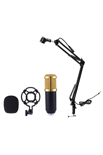 HALAMODO Recording Condenser Microphone With Stand BM-800,NB-35 Black/Silver/...