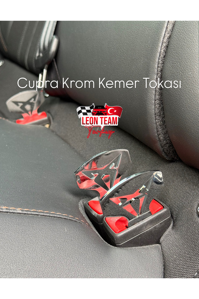 LeonTeamTurkey KROM Cupra Leon Formentor Terramar Kemer Görseli 2 Adet + Cupra Ayna Kokusu 5 Adet Hediye