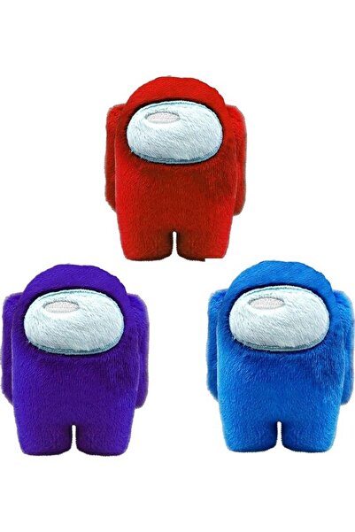 HALAMODO 3-Piece Among Us Crewmate Plush Toy Set 10cm
