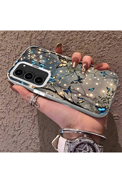 Hontinga حافظة هاتف متوافقة مع هاتف سامسونج جالاكسي S23، جميلة على شكل فراشة،...