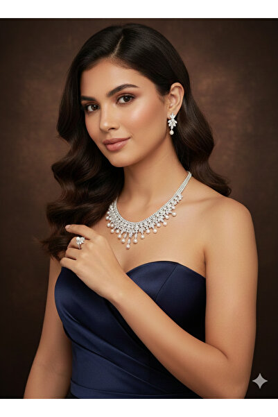 burjalmodah Luxury crystal jewelry set