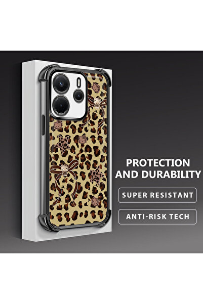 Hontinga جراب هاتف شاومي ريدمي نوت 14 متوافق مع السيليكون الناعم الشفاف مع طب...